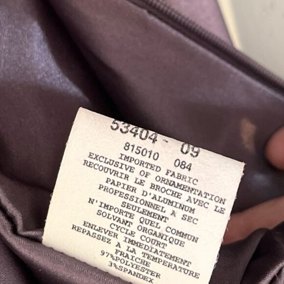 Jessica McClintock Woman's Grey Lined Prom, Event , Party Maxi Dress Sz 4 - Picture 8 of 10